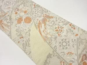 鳳凰・花唐草・華紋模様織り出し袋帯